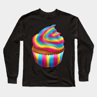 Pansexual LGBTQ Cupcake Long Sleeve T-Shirt